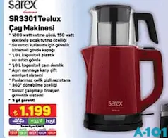 SAREX SR3301 TEALUX ÇAY MAKİNESİ